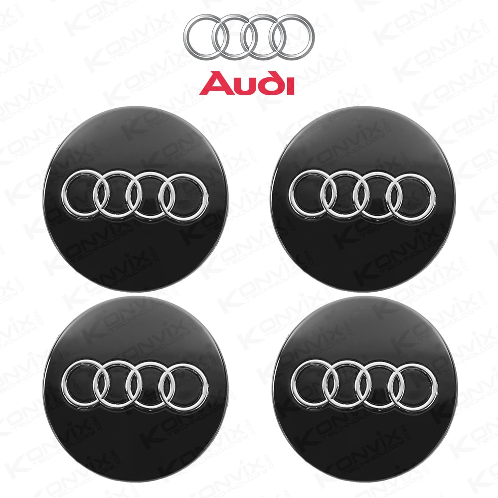 Caches moyeusx AUDI 60mm de diamètre.